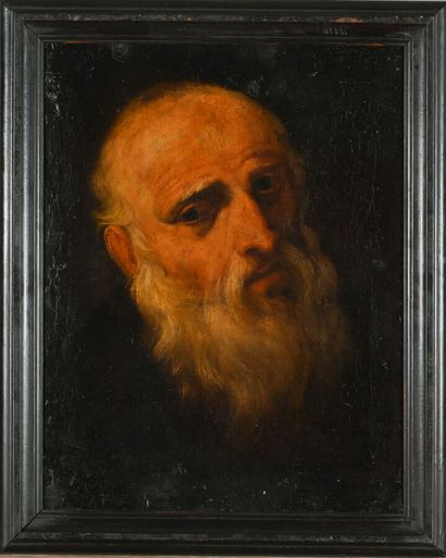 19th century school 
Head of an old man with...