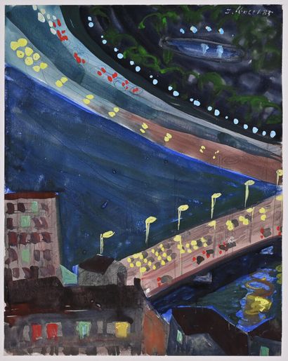 * JACQUES PONCET (1921-2012)
Trees in front...