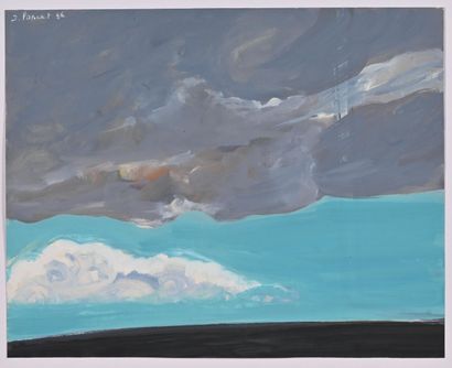 * JACQUES PONCET (1921-2012)
Etude de ciel...