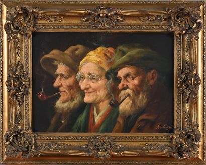 A. MEACCI (Italian school, early 20th century)
Three...