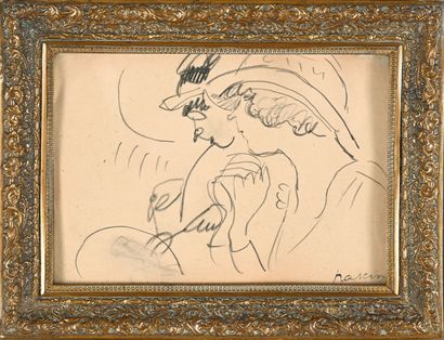 Jules PASCIN (1885-1930)
Two women in profile...