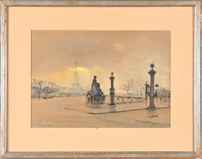 Adolphe TIECHE (1877-1957)
Paris, Place de...