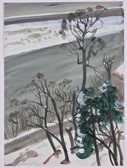 * JACQUES PONCET (1921-2012)
Trees in front...