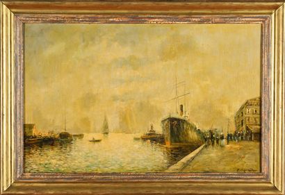 F. MORALT (?), late 19th - early 20th century
Liner...