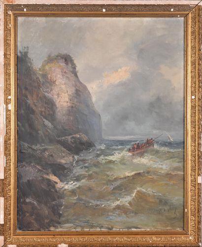 * Emile GODCHAUX (1860-1938)
Sailboat in...