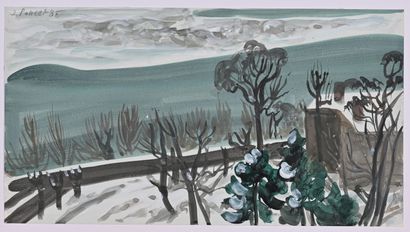 * JACQUES PONCET (1921-2012)
Etude de ciel...