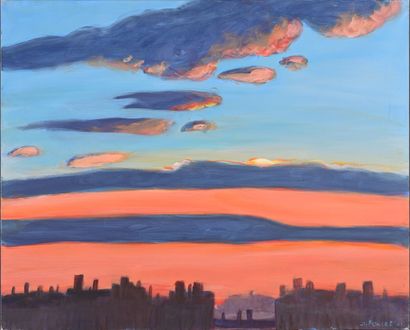 * Jacques PONCET (1921-2012)
Orange sky over...