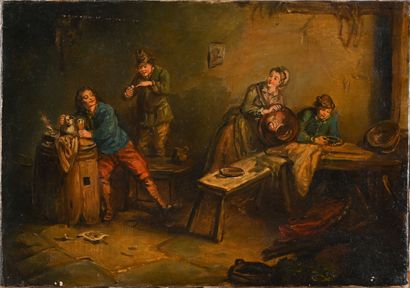 French school of the late 19th century
Tavern...