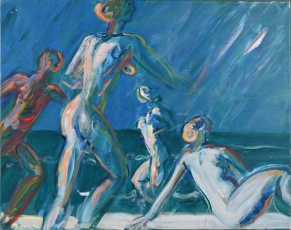 * Jacques PONCET (1921-2012)
Bathers on the...