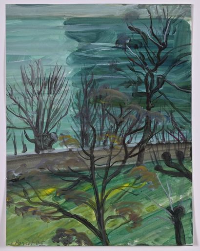 * JACQUES PONCET (1921-2012)
Trees in front...