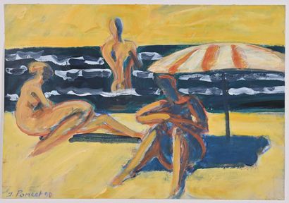 * Jacques PONCET (1921-2012)
Bathers at the...