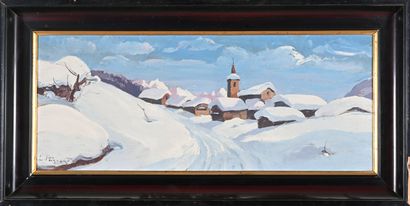 Lucien POIGNANT (1905-1941)
Snow in Savoy
Oil...