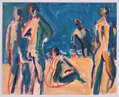* Jacques PONCET (1921-2012)
Bathers in the...