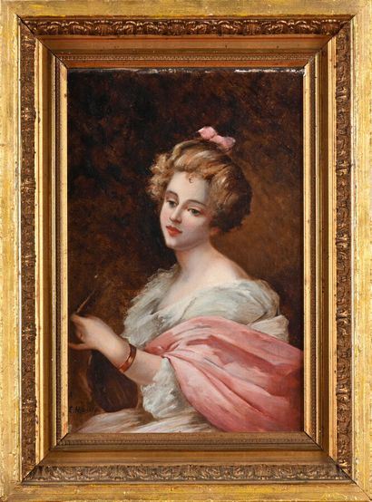 19th century French school
Portrait of a...