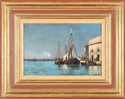 Wilhelm KÜHLING (1823-1886)
Quay in Venice
Oil...