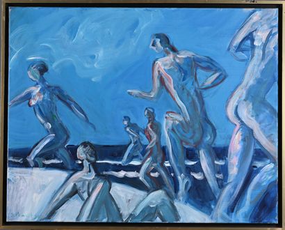 * Jacques PONCET (1921-2012)
Bathing
Oil...