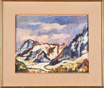 Gilbert CHAVAN (XXe)
Paysage de montagnes...