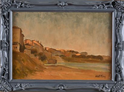 Abel GAY (1877-1961).
Village en bord de...