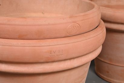 Ensemble de six grands pots à plantes en...