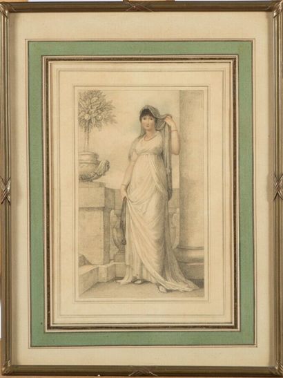 Ecole anglaise du XIXe s.
Femme romaine....
