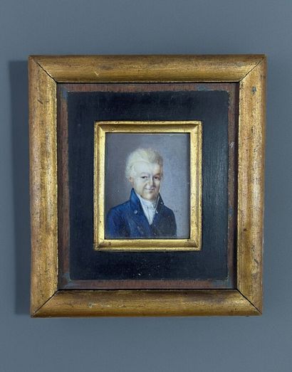 École française du début du XIXe siècle 
Portrait...
