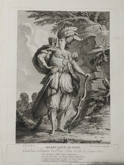 Ecole française du XVIIIe siècle
Lot de 4...