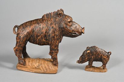 André POIRSON (1920-2003)
Sanglier et son...