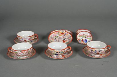 JAPON, partie de service à thé en porcelaine...