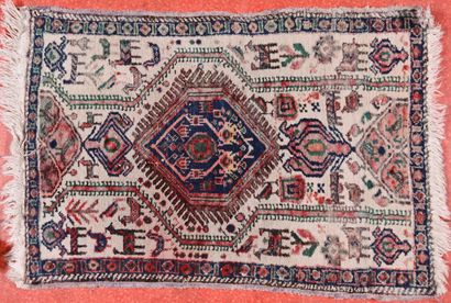 Tapis Iran, Afshar 
Chaine trame coton velours...