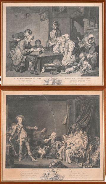 Jean-Baptiste GREUZE, D'après
L'Heureux ménage...