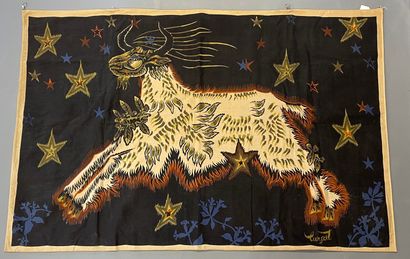 Jean Lurçat, D'après
Chèvres parmi les étoiles
Tapisserie...