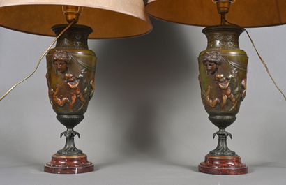Paire de vases dans le style Louis XVI en...