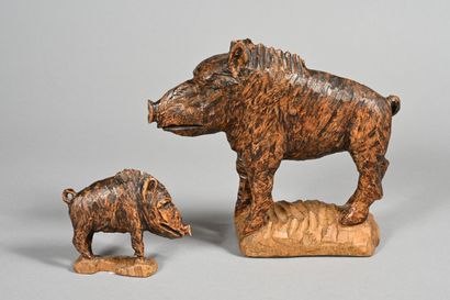 André POIRSON (1920-2003)
Sanglier et son...