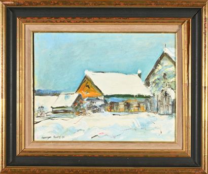 Georges FEALY (XXe siècle)
Paysage de neige,...