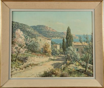 Lucien POTRONAT (1889-1974).
Paysage méditerranéen.
carton...