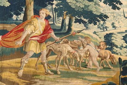 AUBUSSON. Importante tapisserie polychrome...