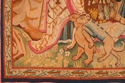 Tapisserie dans le style du Moyen-Âge figurant...