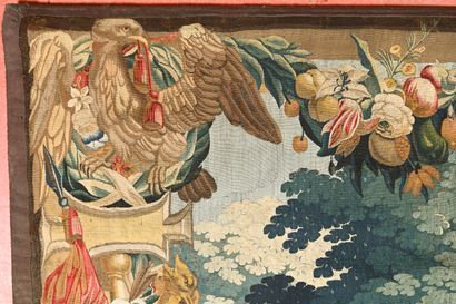 AUBUSSON. Importante tapisserie polychrome...