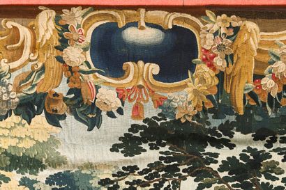 AUBUSSON. Importante tapisserie polychrome...