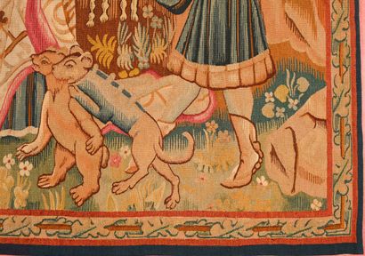 Tapisserie dans le style du Moyen-Âge figurant...