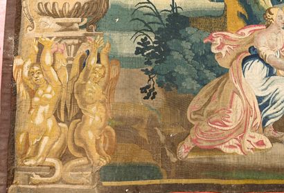 AUBUSSON. Importante tapisserie polychrome...