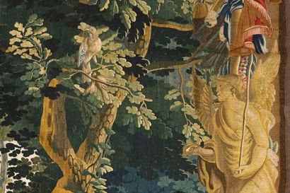 AUBUSSON. Importante tapisserie polychrome...