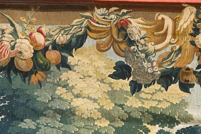 AUBUSSON. Importante tapisserie polychrome...