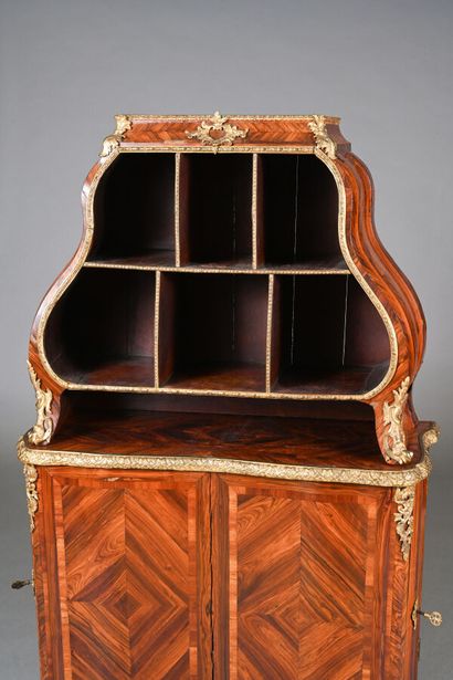 Cartonnier de bureau en placage de bois de...