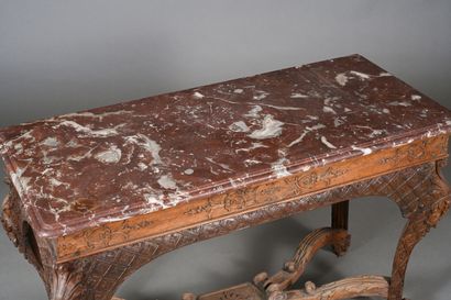 Console d'applique en chêne sculpté, ceinture...