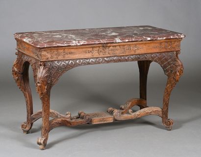 Console d'applique en chêne sculpté, ceinture...