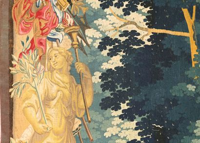 AUBUSSON. Importante tapisserie polychrome...