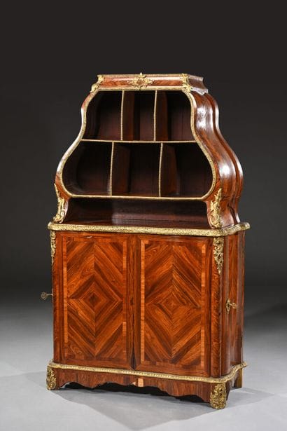 Cartonnier de bureau en placage de bois de...