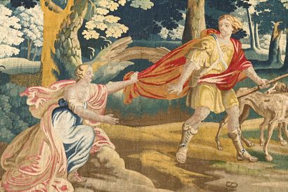 AUBUSSON. Importante tapisserie polychrome...