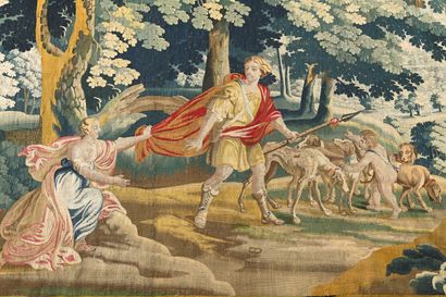 AUBUSSON. Importante tapisserie polychrome...